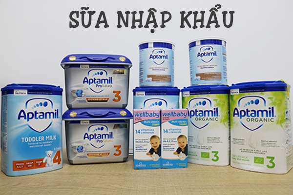 Các loại sữa aptamil nhập khẩu
